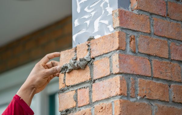 Brick Pillar Repair in Yorktown