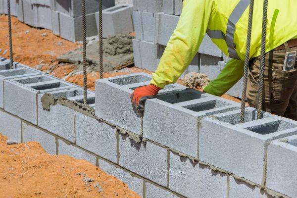 Concrete Blocks Installation in Yorktown