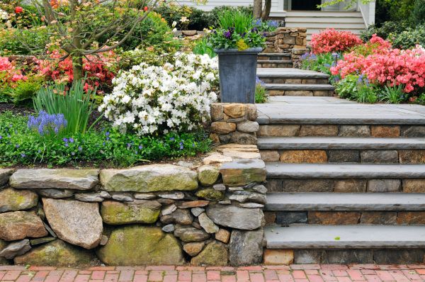 Stone Stairs Repair in Yorktown