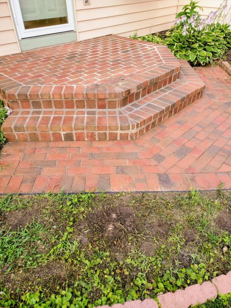 Brick Stoop Repair in Yorktown